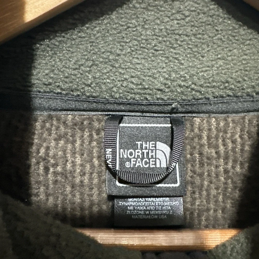 North Face Men's Sz M Authentic Grizzly‎ Hybrid Full Zip Fleece Polartec Jacket